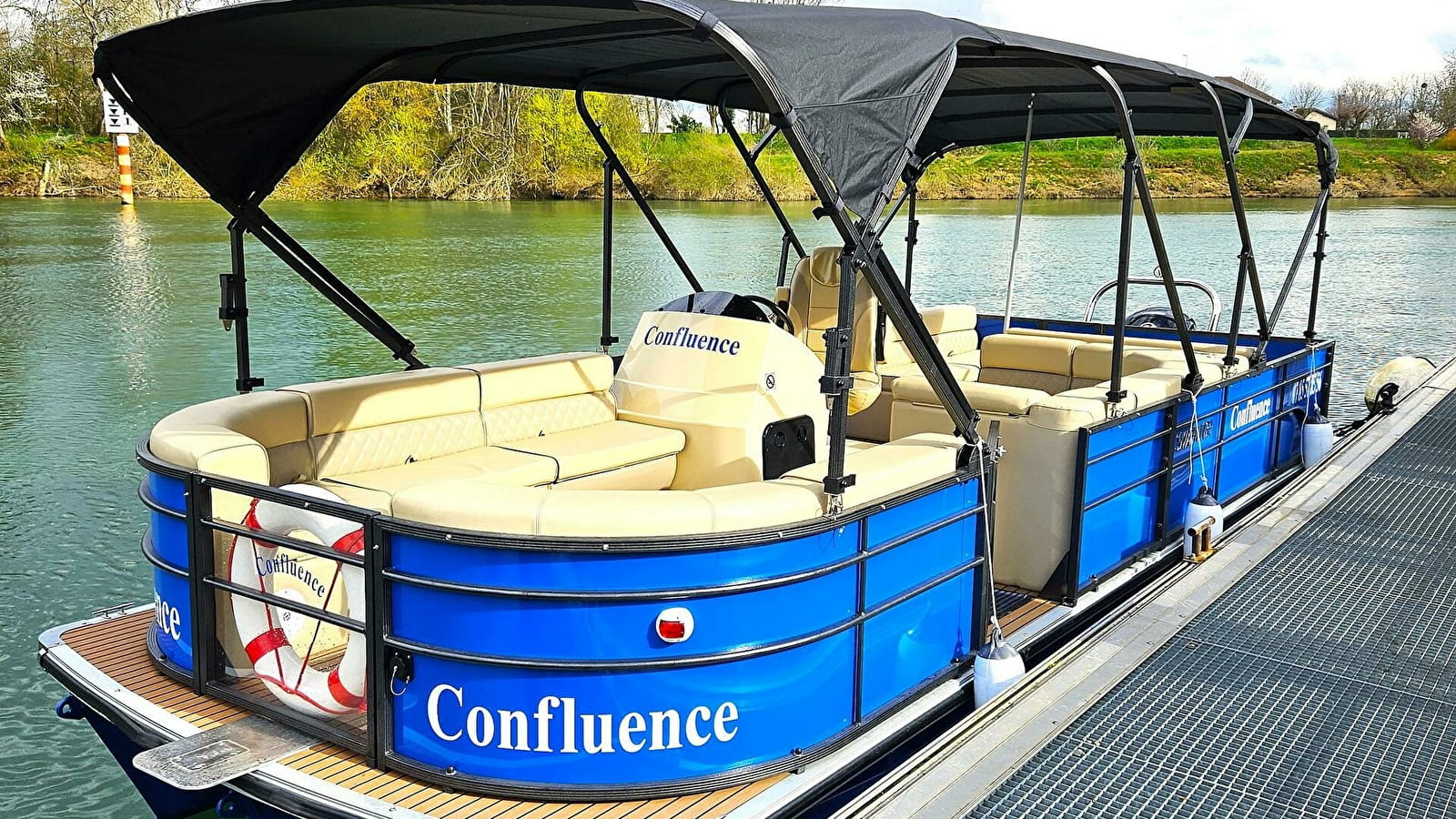Balade en bateau - Confluence